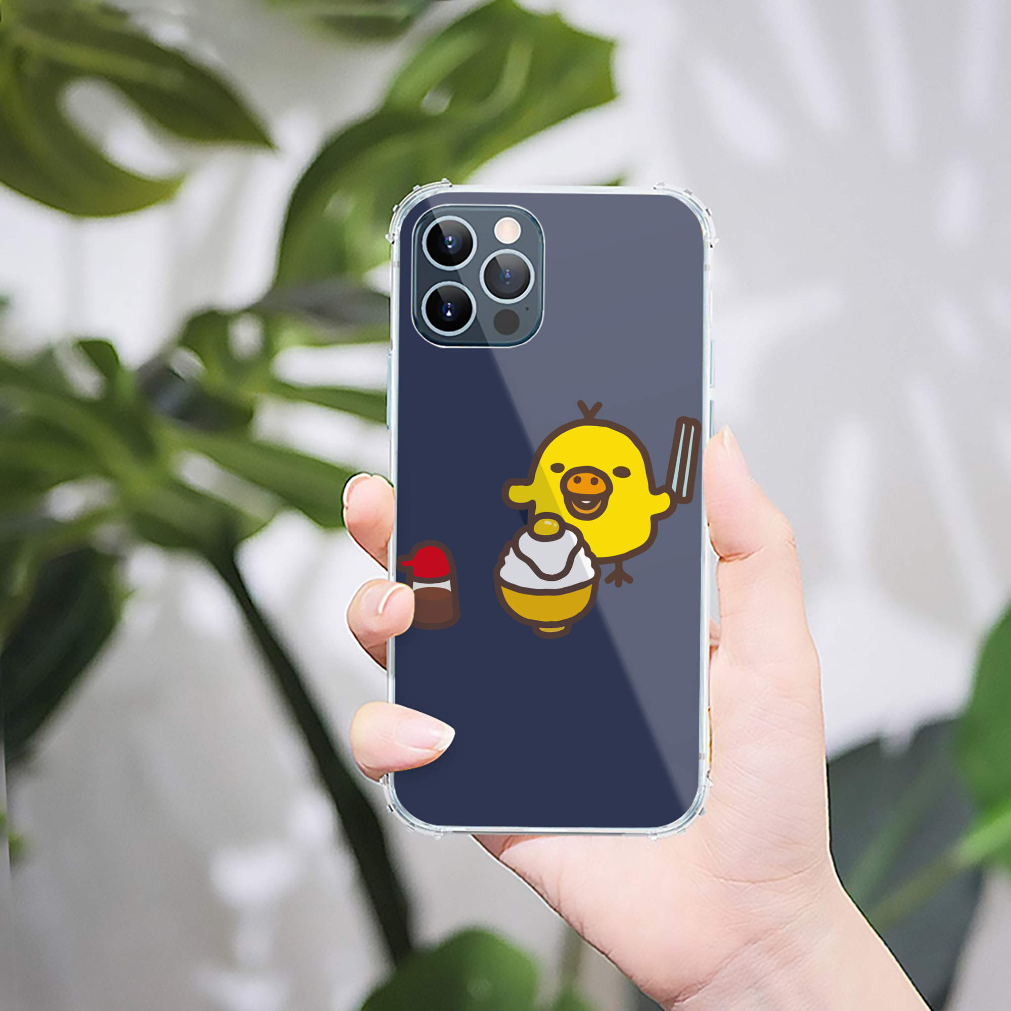 （画像用） リラックマ リラックマ キイロイトリ Rilakkuma Korilakkuma Kiiroitori 【iPhone 12シリーズ対応】透明スマホケース（クリアソフトケース）